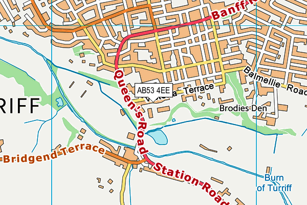 AB53 4EE map - OS VectorMap District (Ordnance Survey)