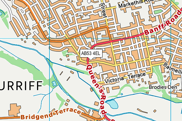 AB53 4EL map - OS VectorMap District (Ordnance Survey)