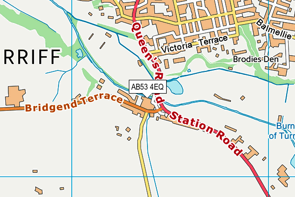 AB53 4EQ map - OS VectorMap District (Ordnance Survey)