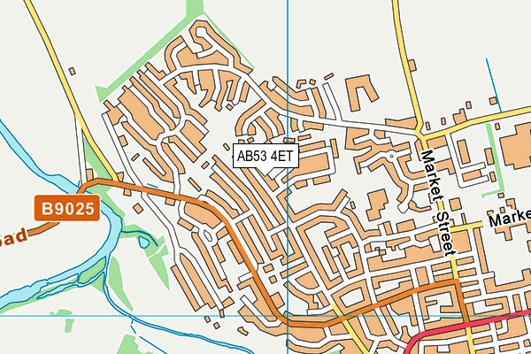 AB53 4ET map - OS VectorMap District (Ordnance Survey)
