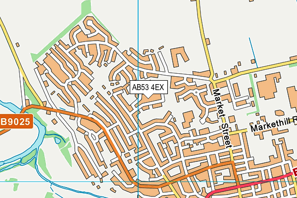 AB53 4EX map - OS VectorMap District (Ordnance Survey)