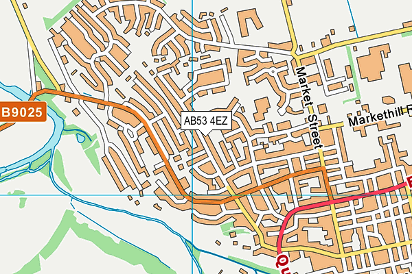 AB53 4EZ map - OS VectorMap District (Ordnance Survey)