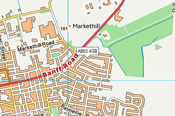 Map of IHM (TURRIFF) LIMITED at district scale