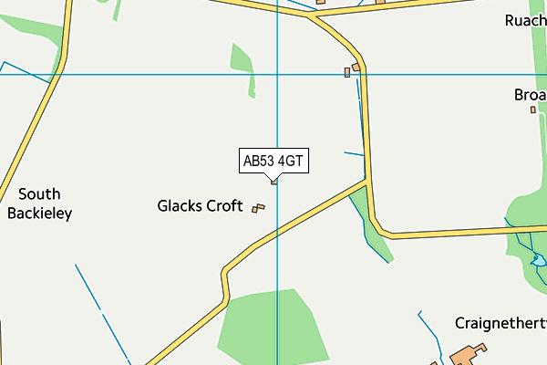 AB53 4GT map - OS VectorMap District (Ordnance Survey)
