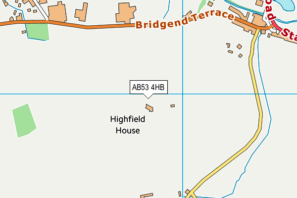 AB53 4HB map - OS VectorMap District (Ordnance Survey)
