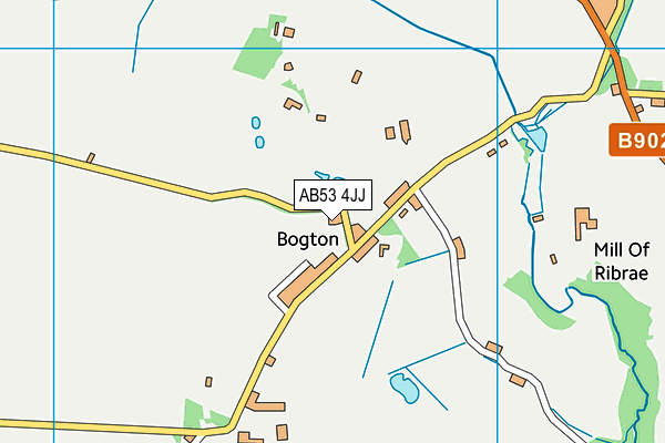 AB53 4JJ map - OS VectorMap District (Ordnance Survey)