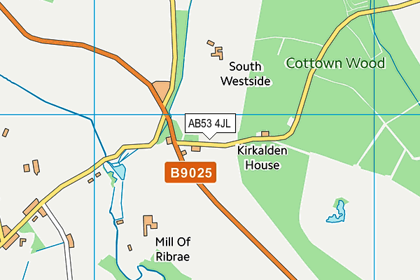 AB53 4JL map - OS VectorMap District (Ordnance Survey)