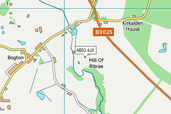 AB53 4JX map - OS VectorMap District (Ordnance Survey)