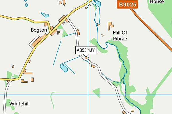 AB53 4JY map - OS VectorMap District (Ordnance Survey)
