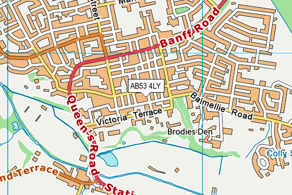 AB53 4LY map - OS VectorMap District (Ordnance Survey)