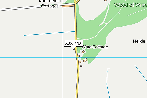 AB53 4NX map - OS VectorMap District (Ordnance Survey)