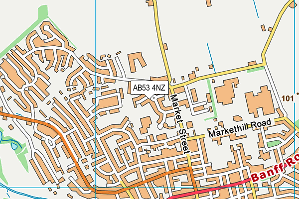 AB53 4NZ map - OS VectorMap District (Ordnance Survey)