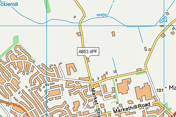 AB53 4PF map - OS VectorMap District (Ordnance Survey)