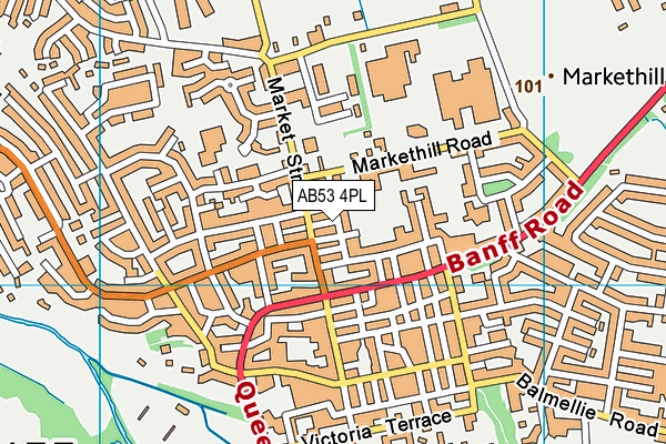 AB53 4PL map - OS VectorMap District (Ordnance Survey)