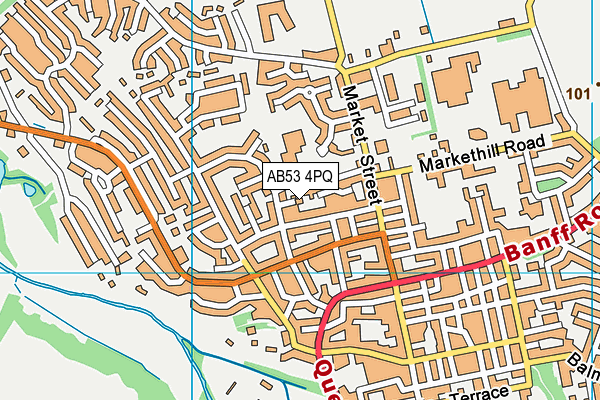 AB53 4PQ map - OS VectorMap District (Ordnance Survey)