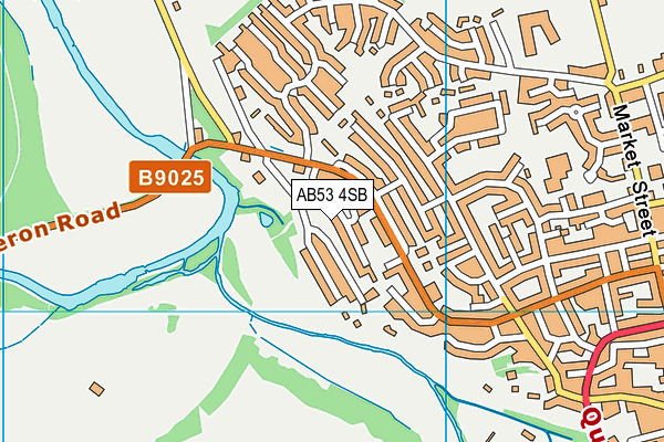AB53 4SB map - OS VectorMap District (Ordnance Survey)