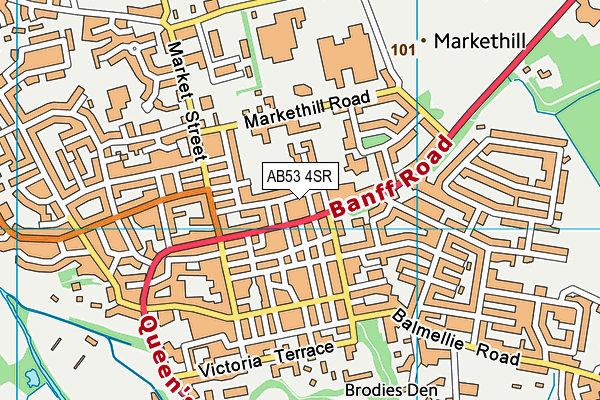 AB53 4SR map - OS VectorMap District (Ordnance Survey)