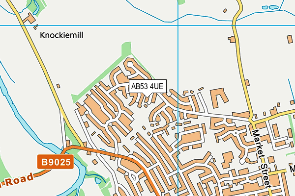 AB53 4UE map - OS VectorMap District (Ordnance Survey)