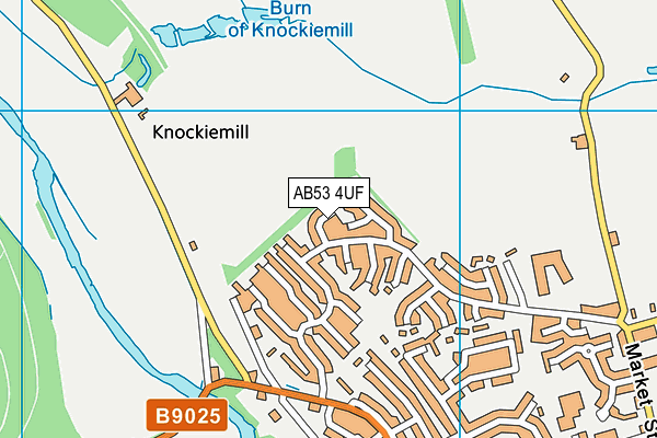 AB53 4UF map - OS VectorMap District (Ordnance Survey)