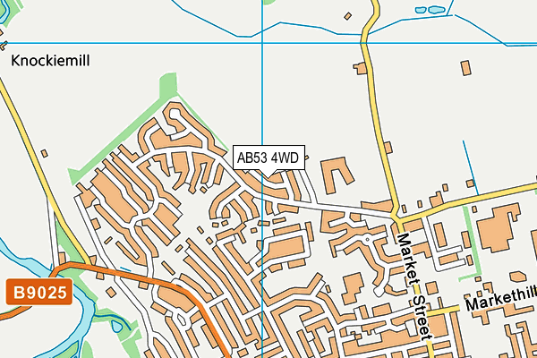 AB53 4WD map - OS VectorMap District (Ordnance Survey)