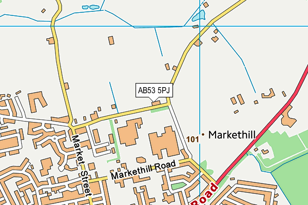 AB53 5PJ map - OS VectorMap District (Ordnance Survey)