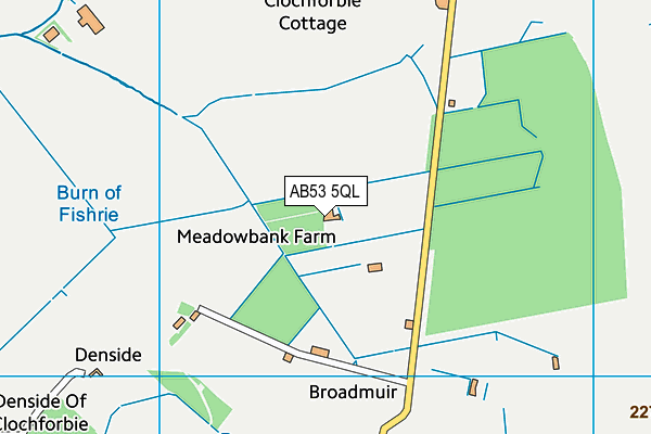 AB53 5QL map - OS VectorMap District (Ordnance Survey)