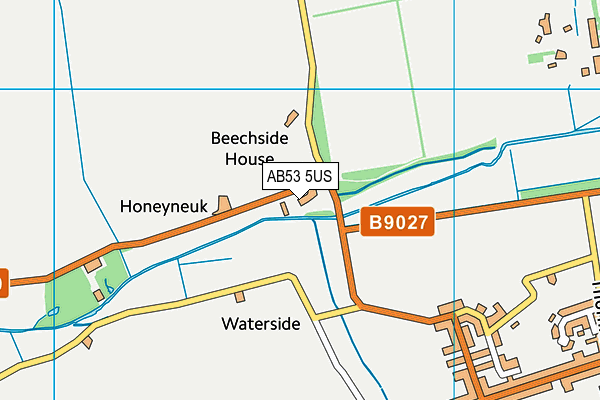 AB53 5US map - OS VectorMap District (Ordnance Survey)