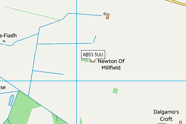 AB53 5UU map - OS VectorMap District (Ordnance Survey)