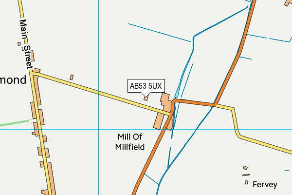 AB53 5UX map - OS VectorMap District (Ordnance Survey)