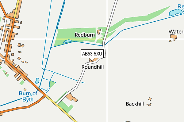 AB53 5XU map - OS VectorMap District (Ordnance Survey)