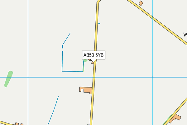 AB53 5YB map - OS VectorMap District (Ordnance Survey)