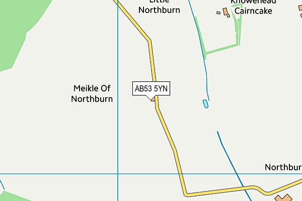 AB53 5YN map - OS VectorMap District (Ordnance Survey)