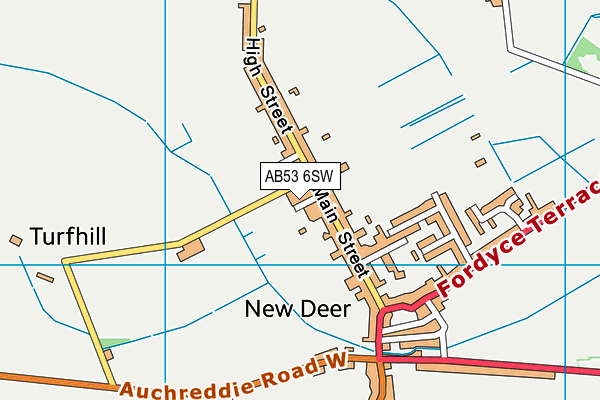 AB53 6SW map - OS VectorMap District (Ordnance Survey)