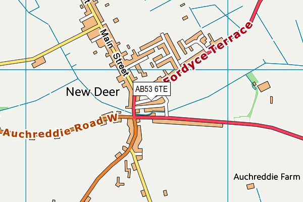 AB53 6TE map - OS VectorMap District (Ordnance Survey)