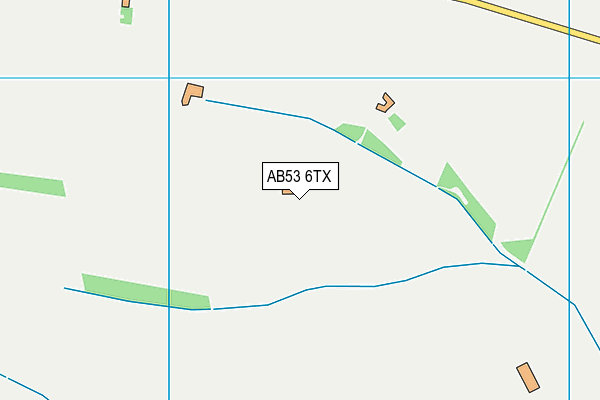AB53 6TX map - OS VectorMap District (Ordnance Survey)