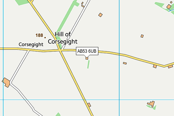 AB53 6UB map - OS VectorMap District (Ordnance Survey)