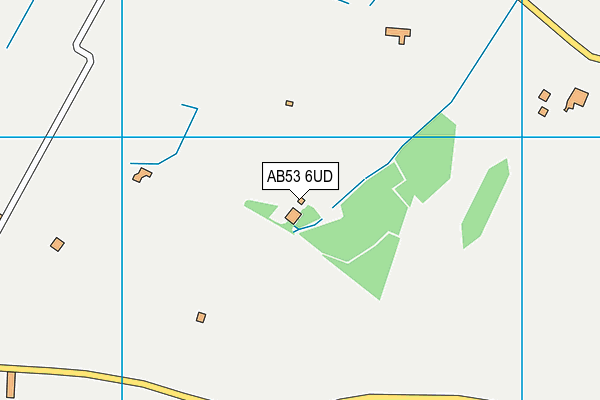 AB53 6UD map - OS VectorMap District (Ordnance Survey)