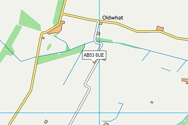 AB53 6UE map - OS VectorMap District (Ordnance Survey)