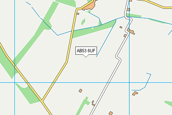 AB53 6UF map - OS VectorMap District (Ordnance Survey)
