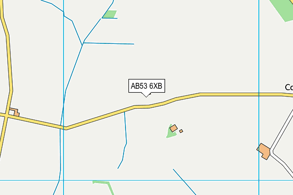 AB53 6XB map - OS VectorMap District (Ordnance Survey)