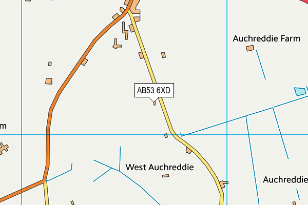 AB53 6XD map - OS VectorMap District (Ordnance Survey)