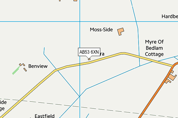 AB53 6XN map - OS VectorMap District (Ordnance Survey)