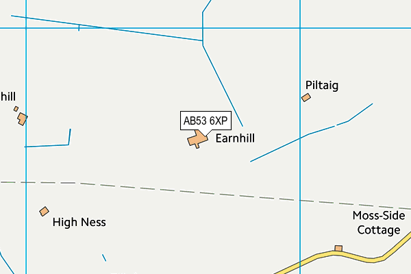 AB53 6XP map - OS VectorMap District (Ordnance Survey)