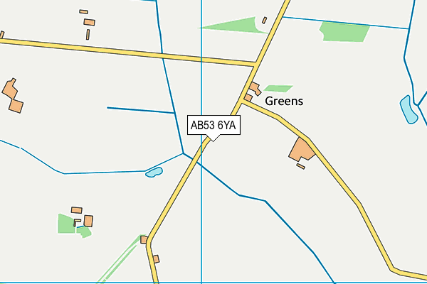AB53 6YA map - OS VectorMap District (Ordnance Survey)