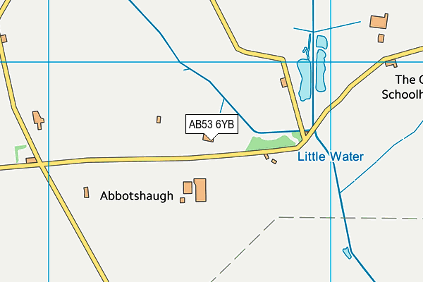 AB53 6YB map - OS VectorMap District (Ordnance Survey)