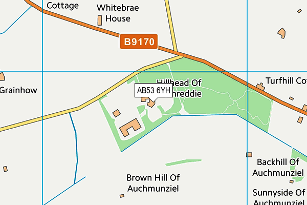 AB53 6YH map - OS VectorMap District (Ordnance Survey)