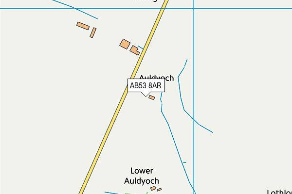 AB53 8AR map - OS VectorMap District (Ordnance Survey)