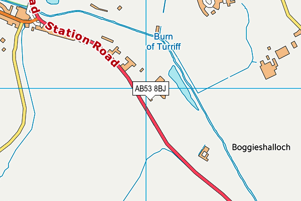 AB53 8BJ map - OS VectorMap District (Ordnance Survey)