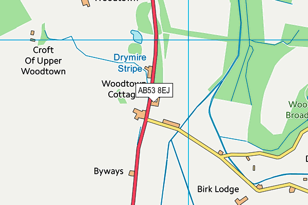 AB53 8EJ map - OS VectorMap District (Ordnance Survey)