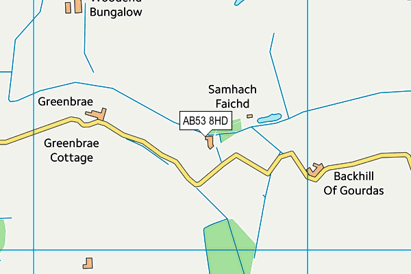AB53 8HD map - OS VectorMap District (Ordnance Survey)
